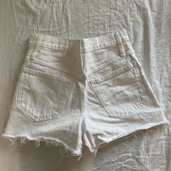 Madewell White Perfect Jean Shorts - Picture 2 of 4